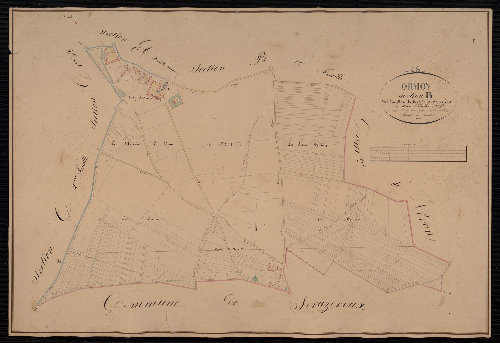 Section B, les Raimberts et la Crinière, feuille 2.