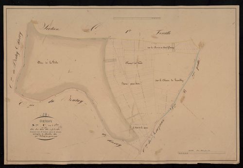 Section C, les Bois Plu et la Folie, feuille 2 / Terminée par Monsieur Poilay, Géomètre secondaire.