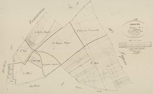 Section A, la Choltière, feuille 1.