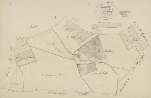 Section A, la Choltière, feuille 2.