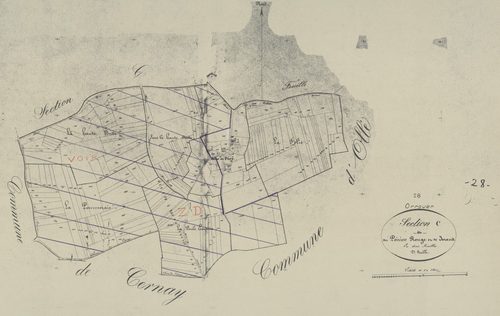 Section C, le Poirier Rouge et le Jorand, feuille 2.