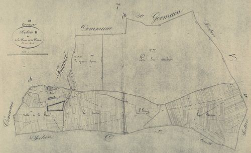 Section D, la Heuse et les Plâtres, en une feuille.