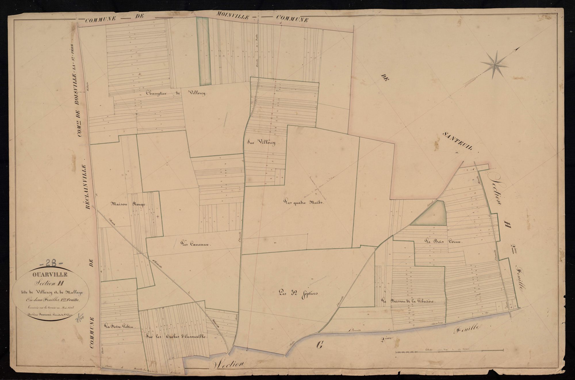 Section H, Villeray et Mallaye, feuille 1.