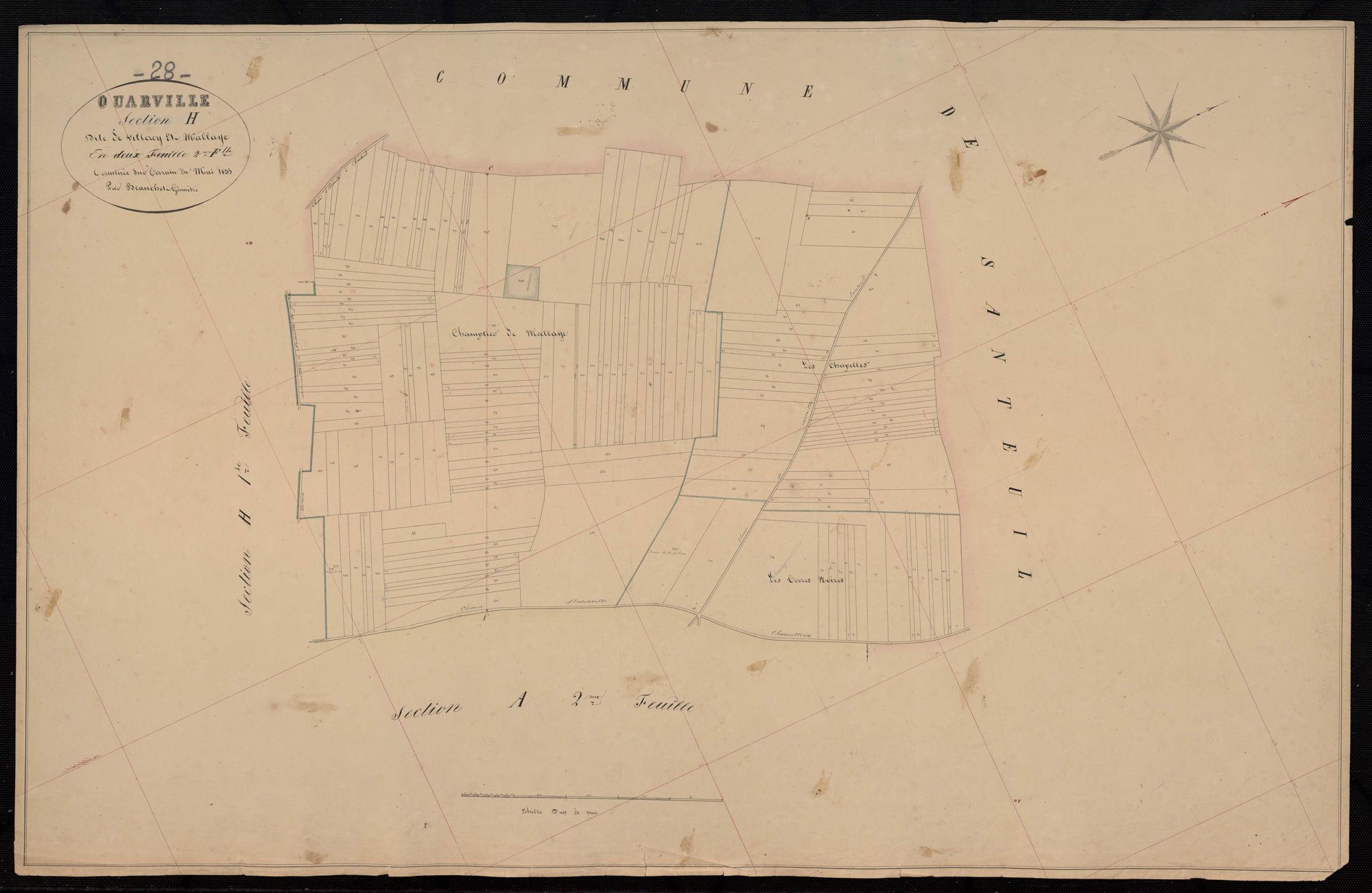 Section H, Villeray et Mallaye, feuille 2.