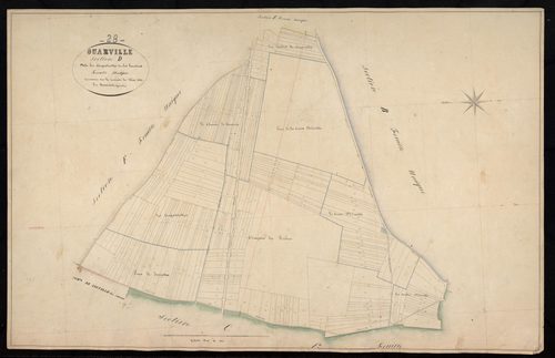 Section D, les Aiguillettes et les Perrières, en une feuille / Terminée sur le terrain par Monsieur Beauchet, Géomètre.