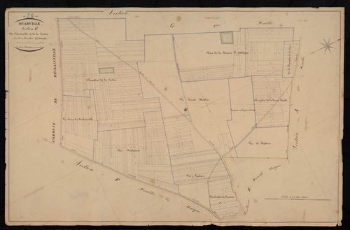 Section G, Ensonville et la Justice, feuille 1.