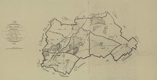 Tableau d'assemblage du plan parcellaire.
