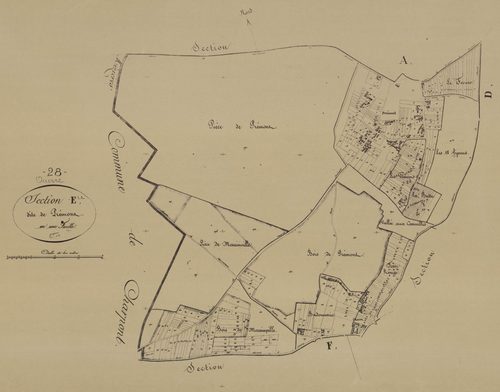Section E, Prémont, en une feuille.