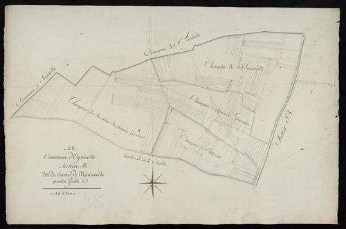 Section A, le Chemin de Manterville, feuille 1.