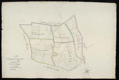 Section B, le Village, feuille 1.