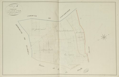 Section B, le Village, feuille 1.