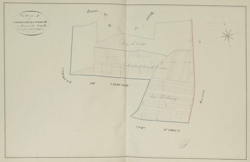 Section A, le Chemin de Manterville, feuille 3.