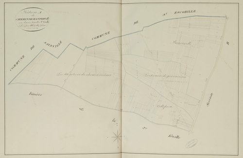 Section A, le Chemin de Manterville, feuille 1.