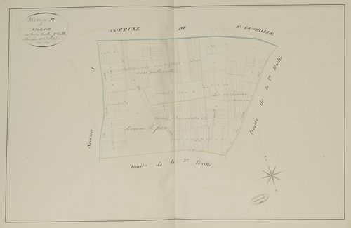 Section B, le Village, feuille 2.