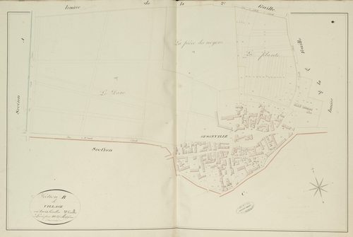 Section B, le Village, feuille 3.