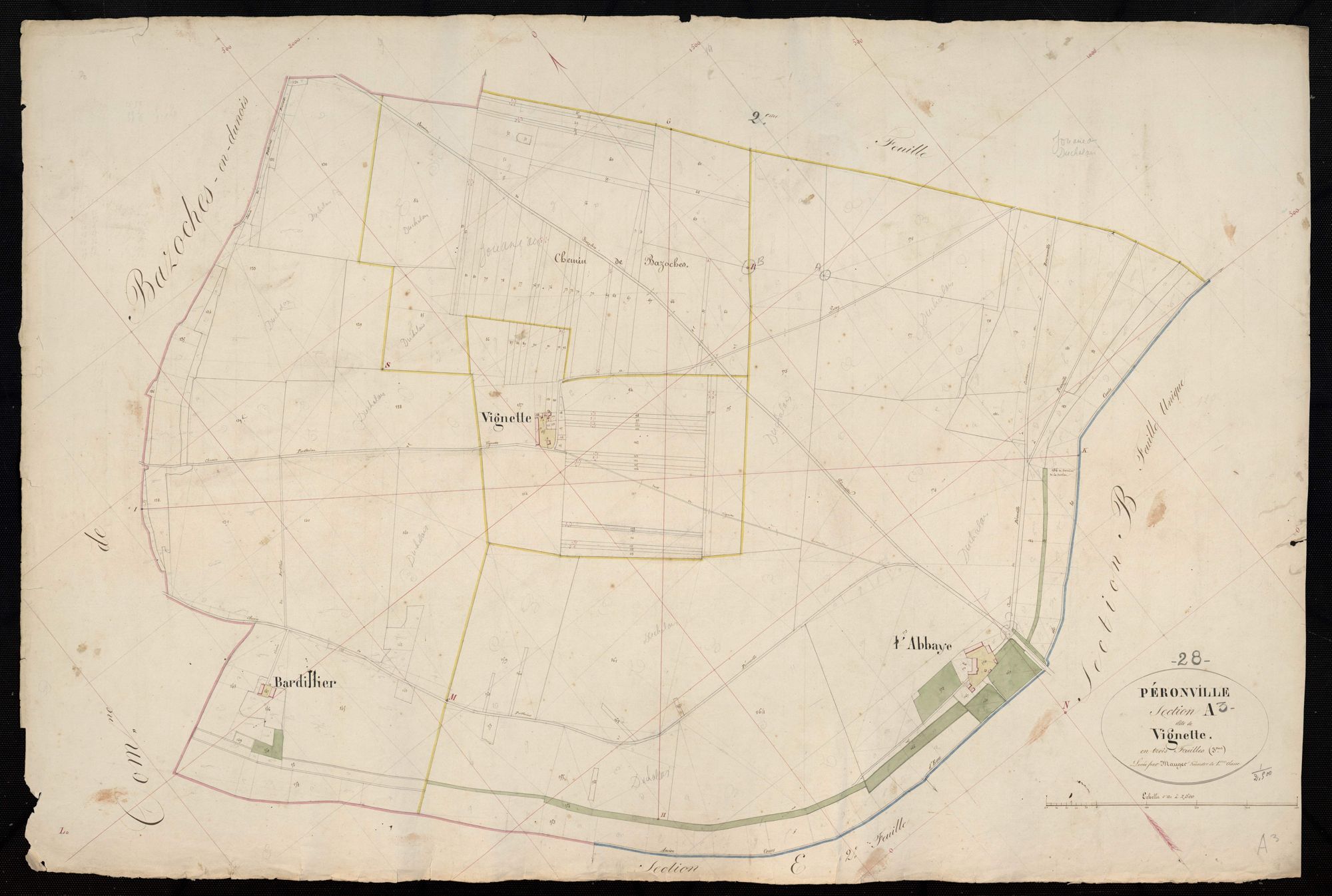 Section A, Vignette, feuille 3.