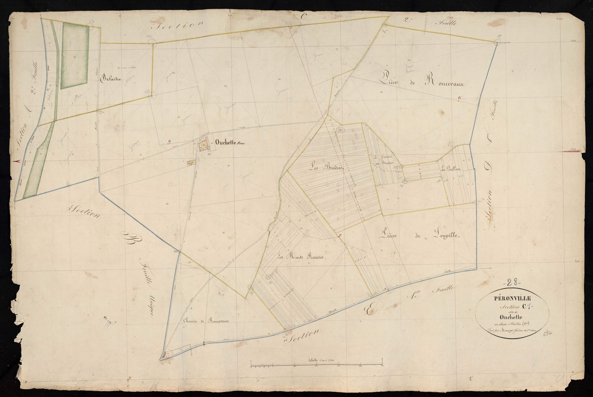 Section C, Ouchette, feuille 1.