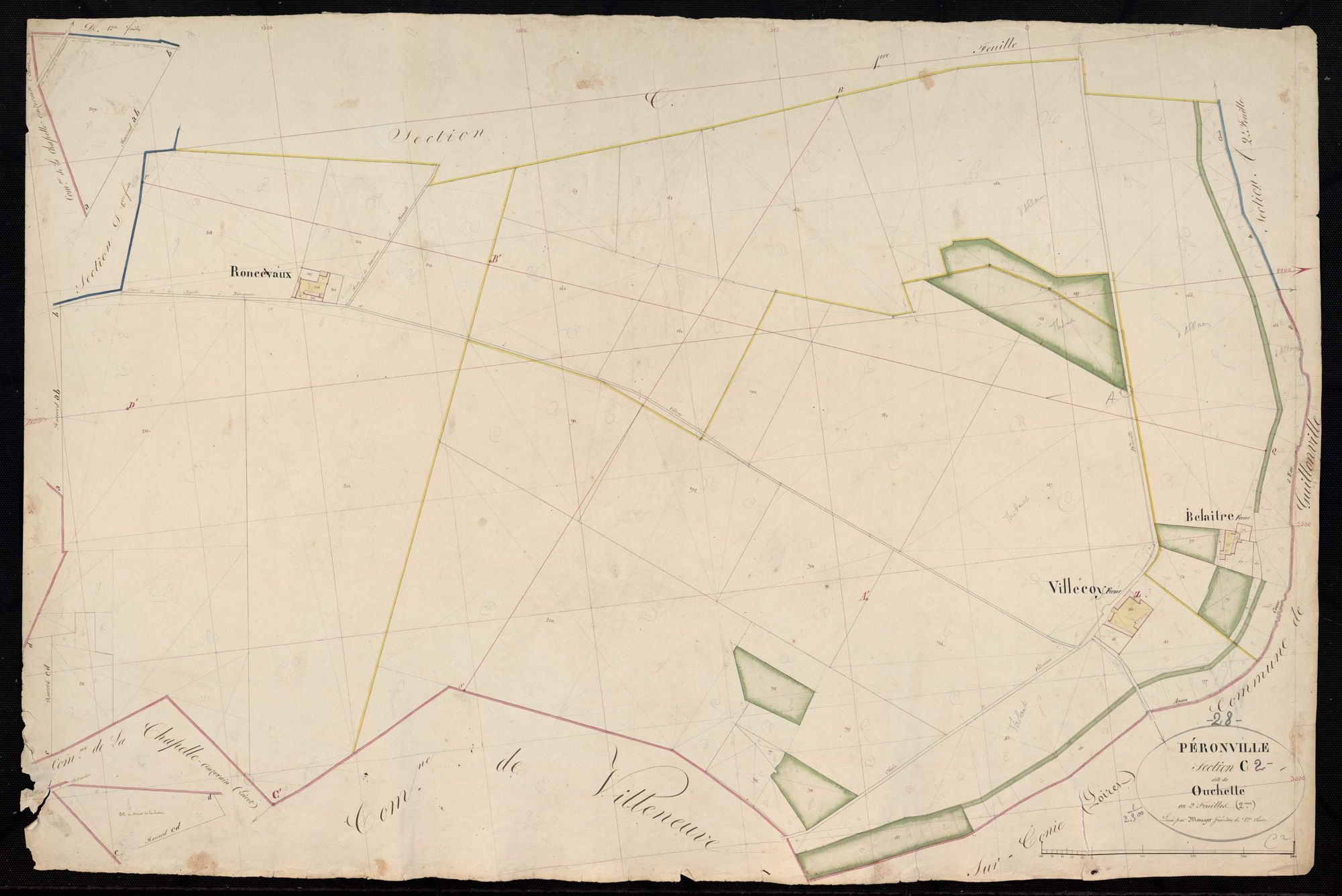Section C, Ouchette, feuille 2.