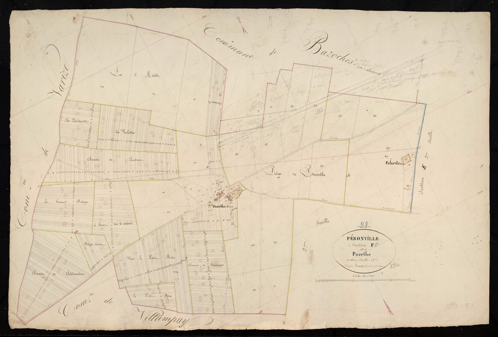 Section F, Puerthe, feuille 1.