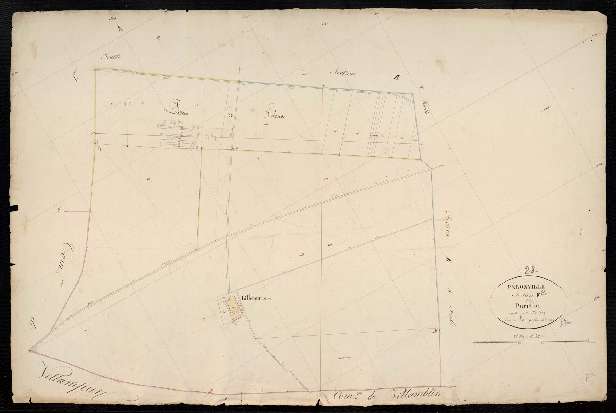 Section F, Puerthe, feuille 2.