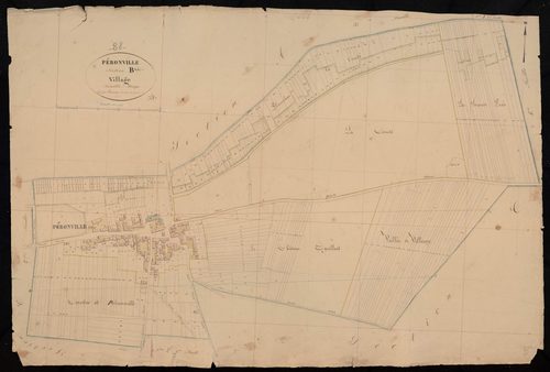 Section B, Village, en une feuille / Terminée sur le terrain par Monsieur Lamiray, Géomètre secondaire.