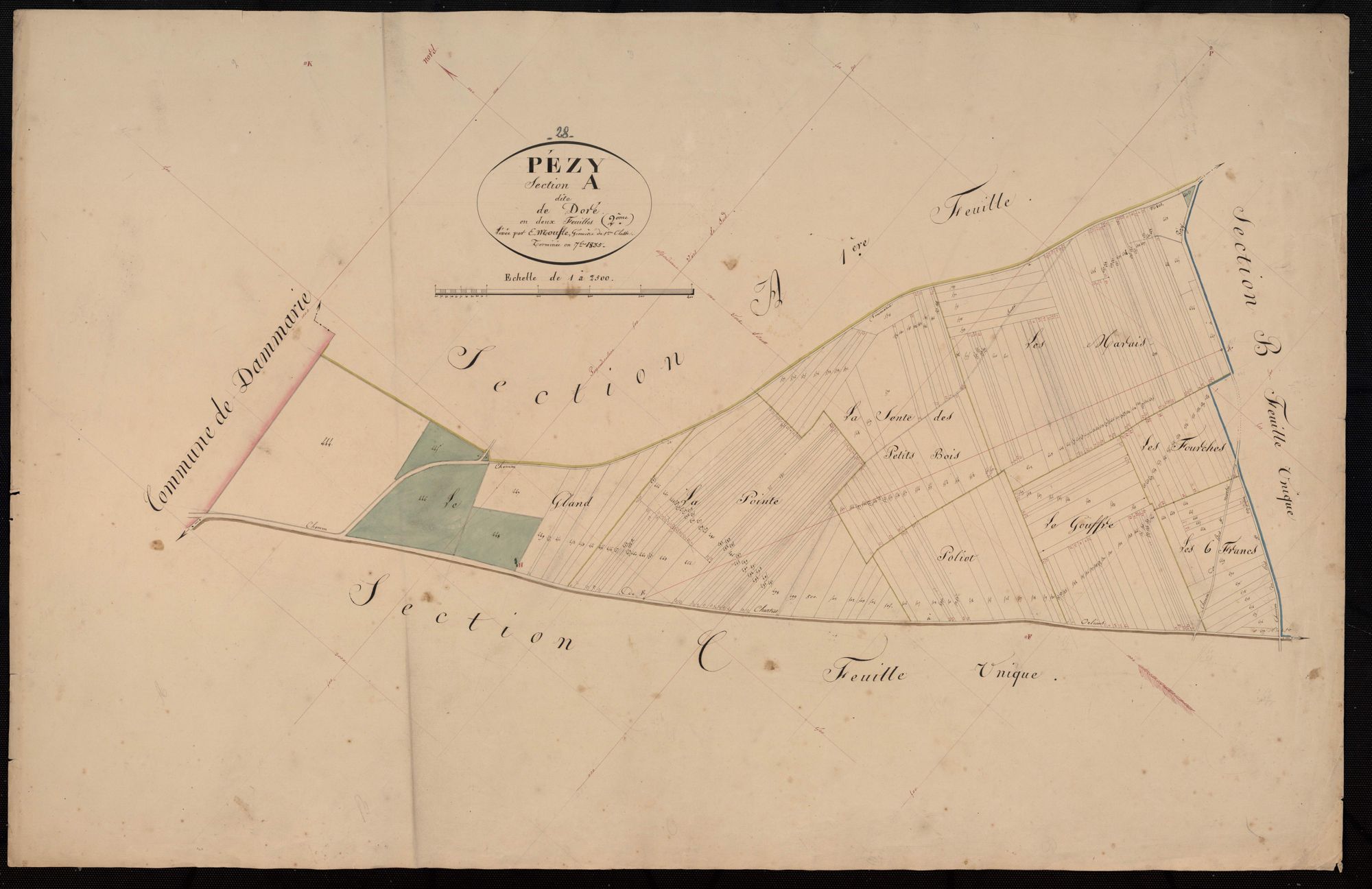 Section A, Doré, feuille 2.