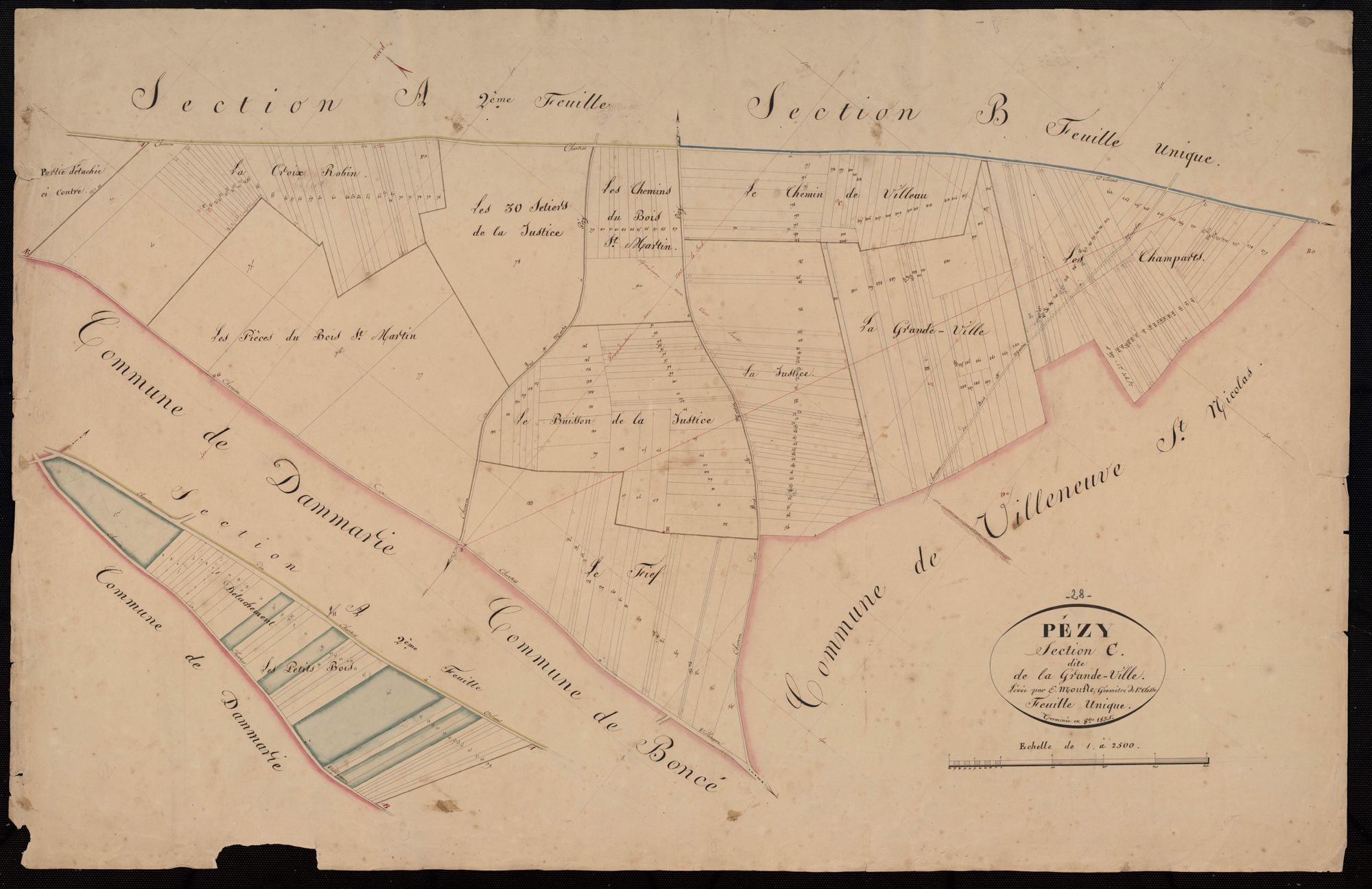 Section C, la Grande-Ville, en une feuille.