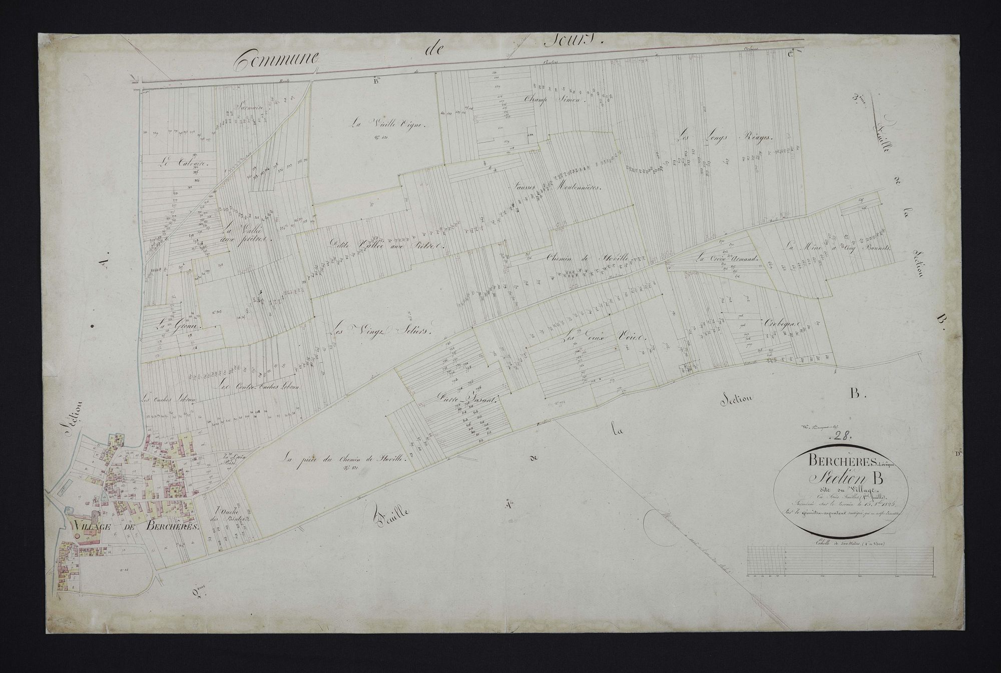 Section B, le Village, feuille 1.
