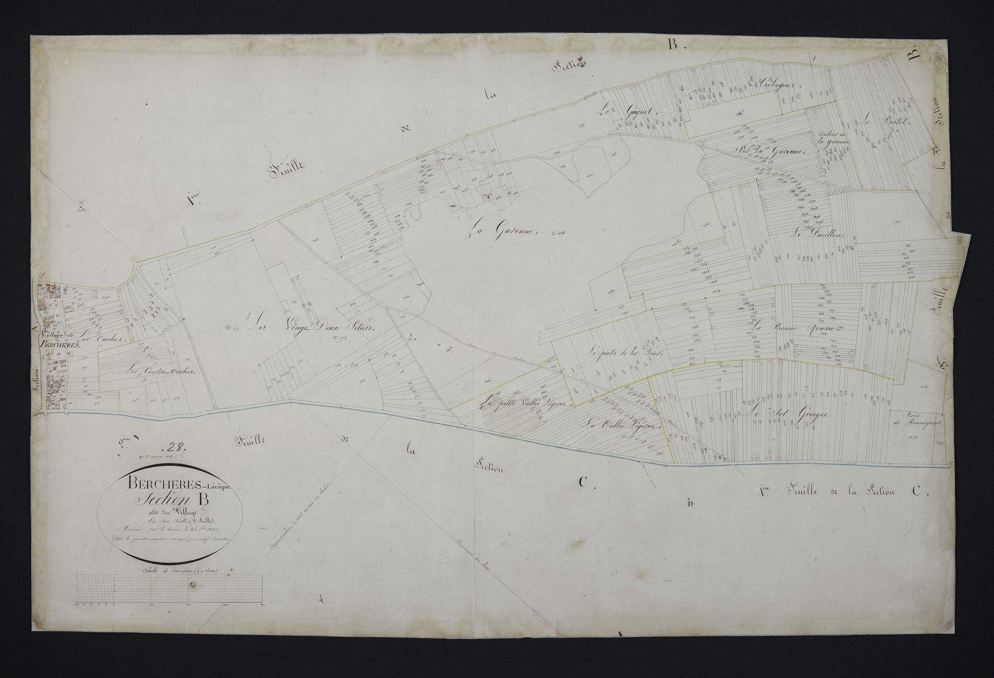 Section B, le Village, feuille 2.
