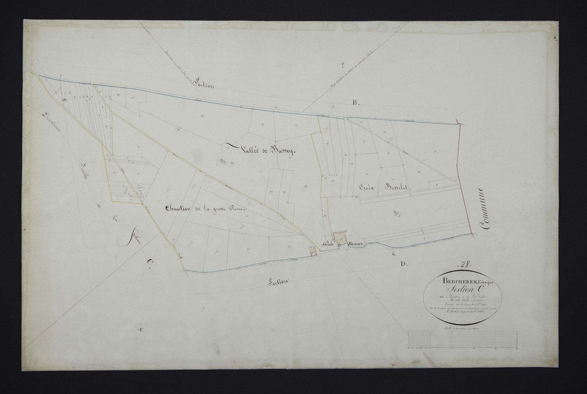 Section C, Bussey et la Guette, feuille 1.