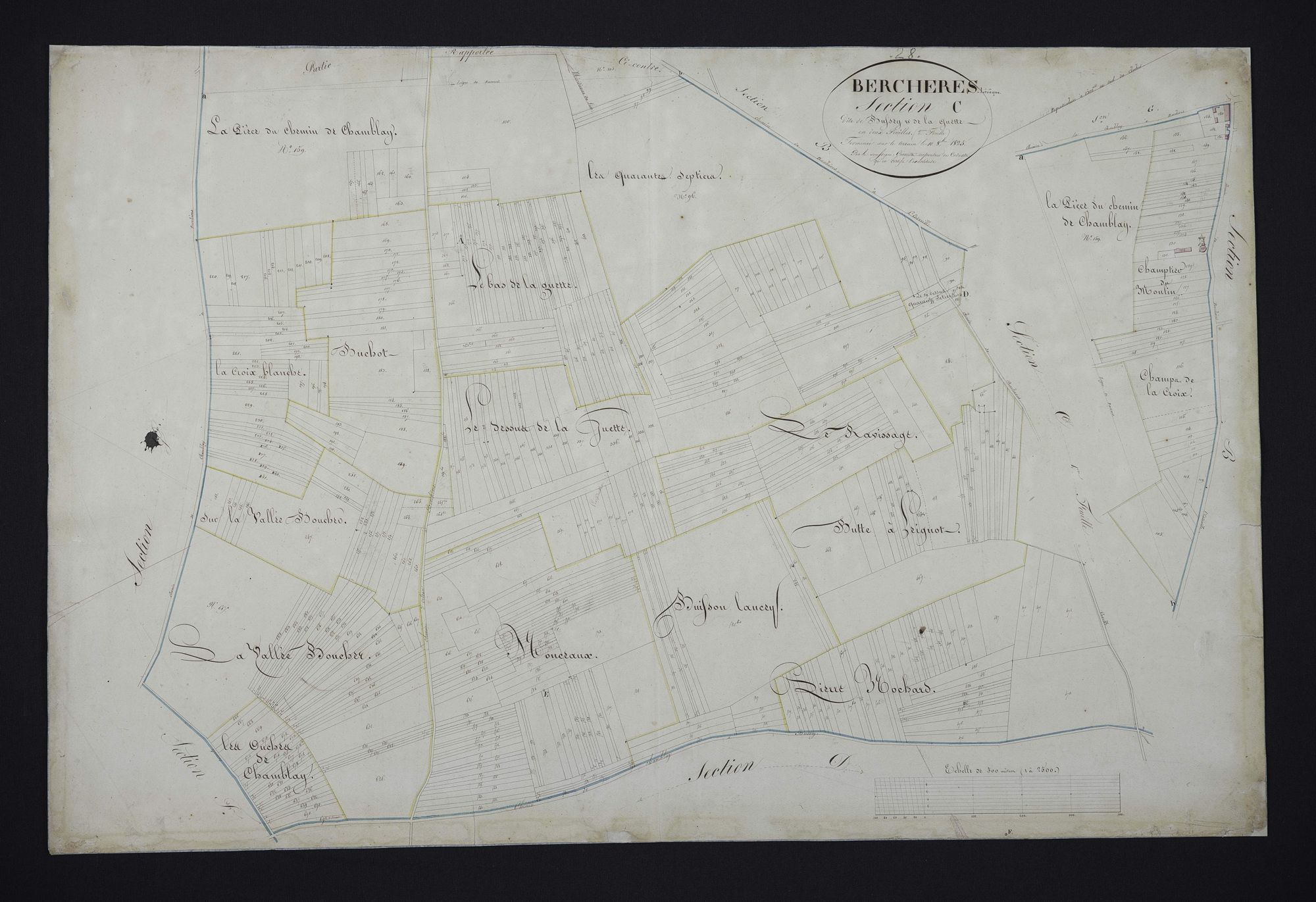 Section C, Bussey et la Guette, feuille 2.