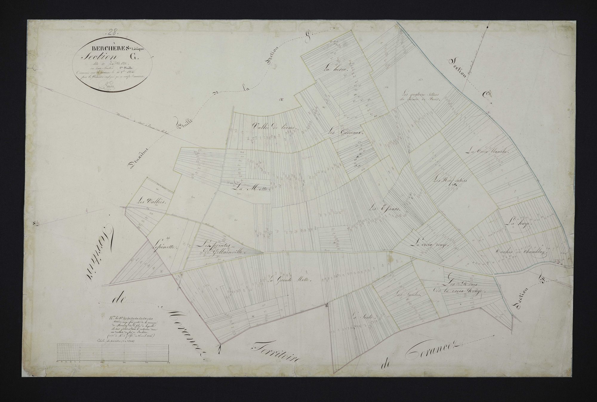 Section G, la Motte, feuille 1.
