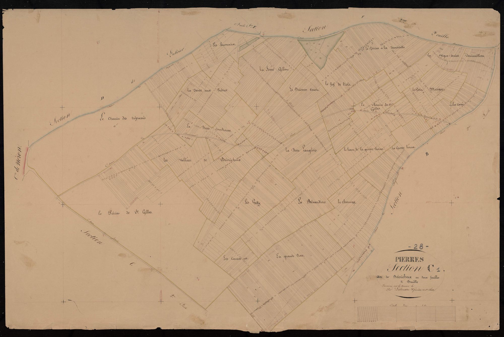 Section C, Boisricheux, feuille 1.