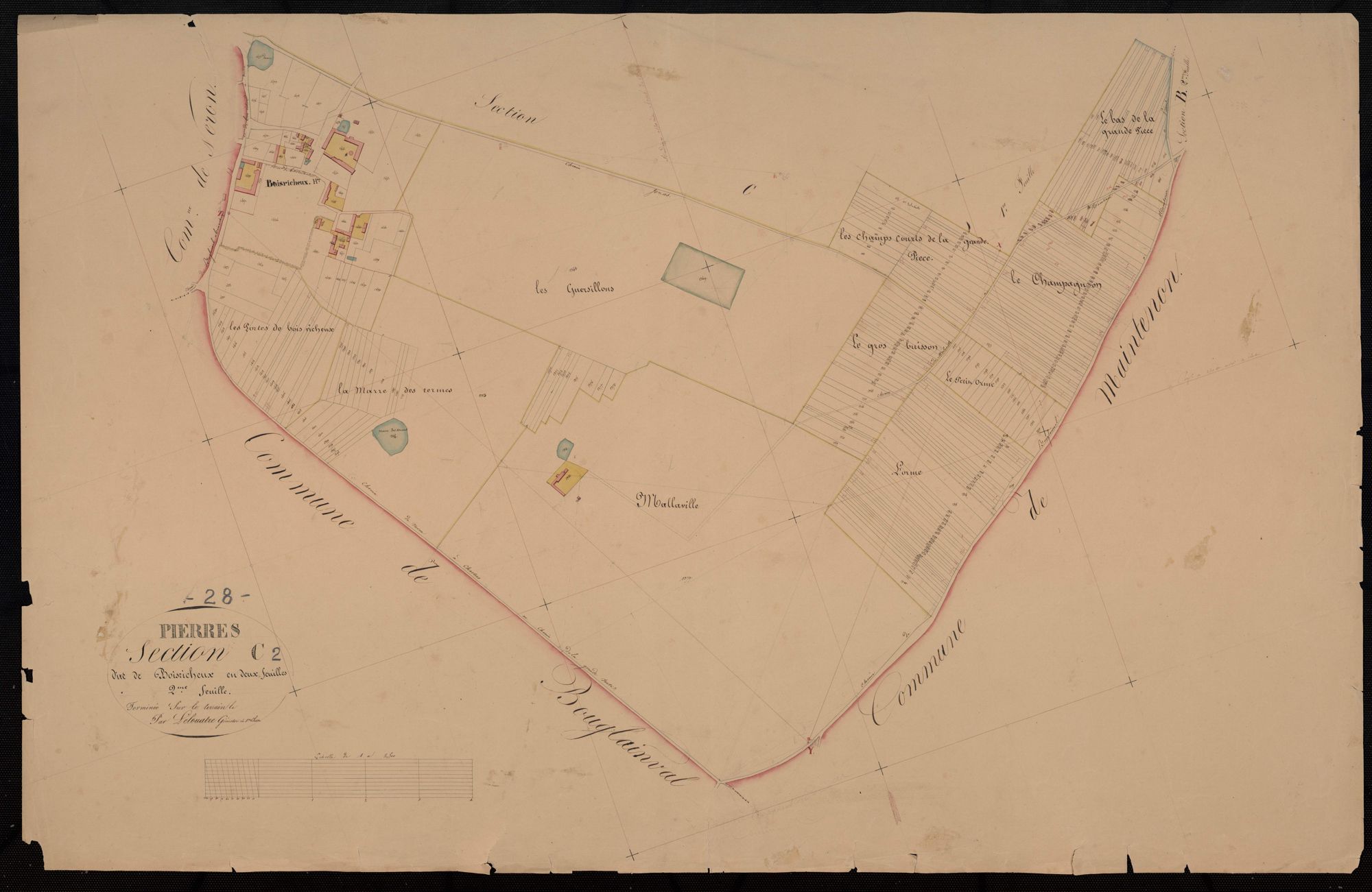 Section C, Boisricheux, feuille 2.