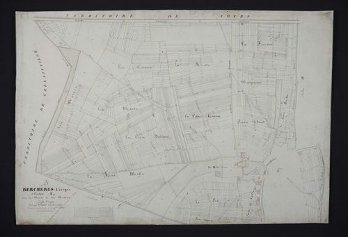 Section A, le Mets et les Monts / Levée par Monsieur J. Valet, Géomètre du cadastre.