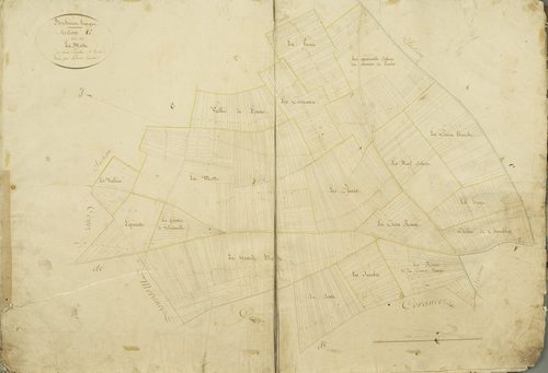Section G, la Motte, feuille 1 / Levée par Périer, géomètre.