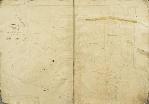 Section A, le Mets et les Monts / Levée par Monsieur J. Valet, Géomètre du cadastre.