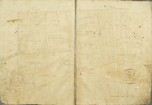 Section B, le Village, feuille 1 / Levée par Court cadet, géomètre.