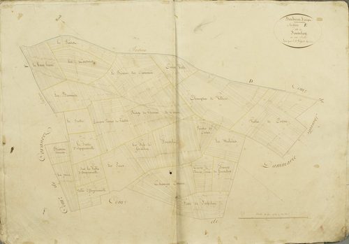 Section E, Fousselay / Levée par J.B. Gilyot, géomètre.