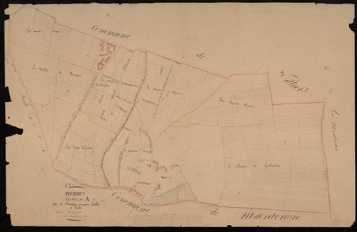 Section A, Sauny, feuille 1 / Terminée sur le terrain par Monsieur Letellier, Géomètre secondaire.