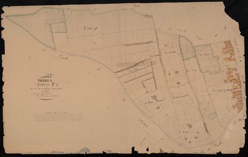 Section F, les Bois de Pierres, feuille 2.
