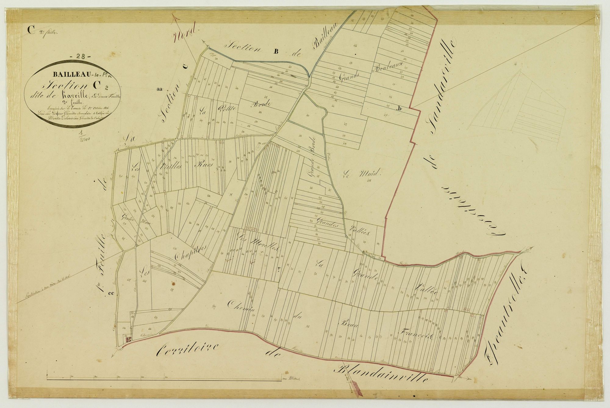 Section C, Harville, feuille 2.