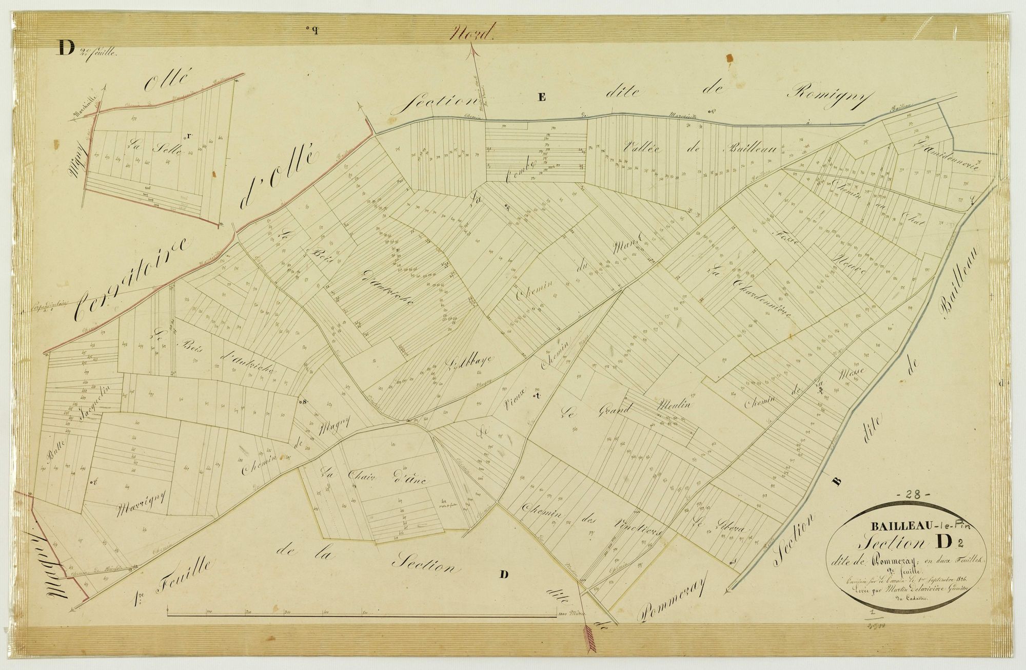 Section D, Pommeray, feuille 2.