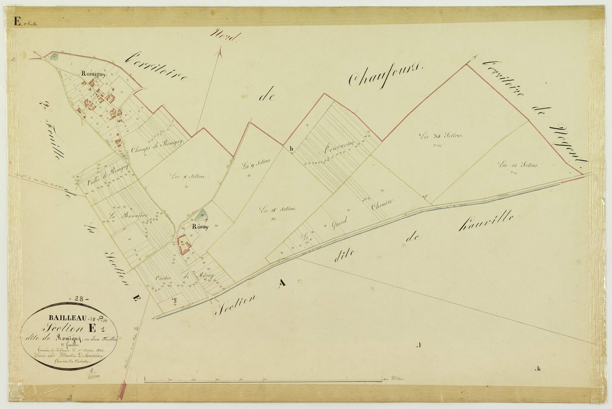 Section E, Romigny, feuille 1.