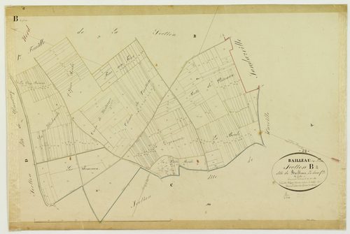Section B, Bailleau, feuille 2.