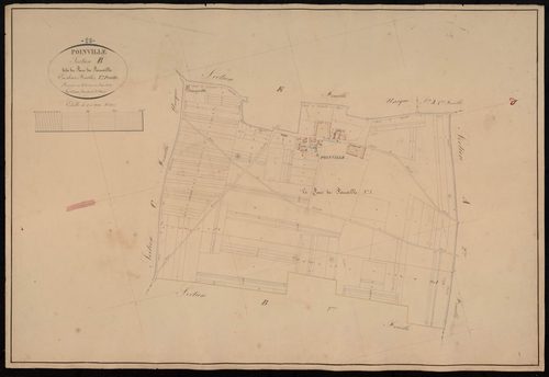 Section B, le Parc de Poinville, feuille 1.