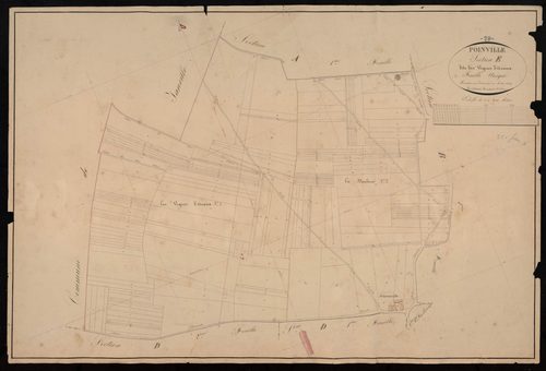 Section E, les Vignes d'Avaux, en une feuille.