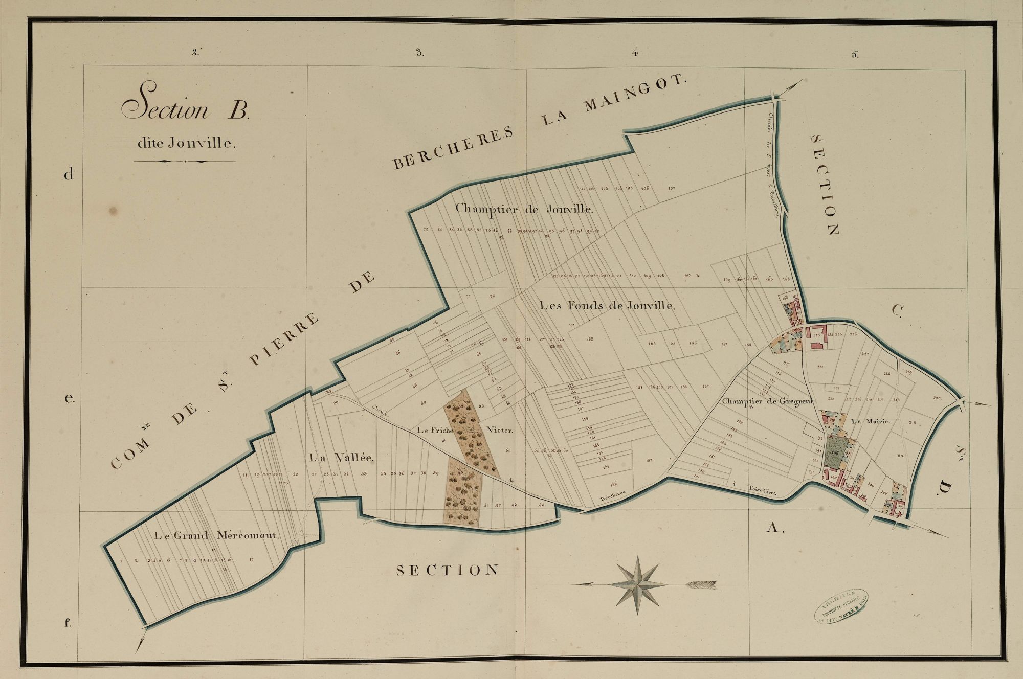 Section B, Jonville, en une feuille.