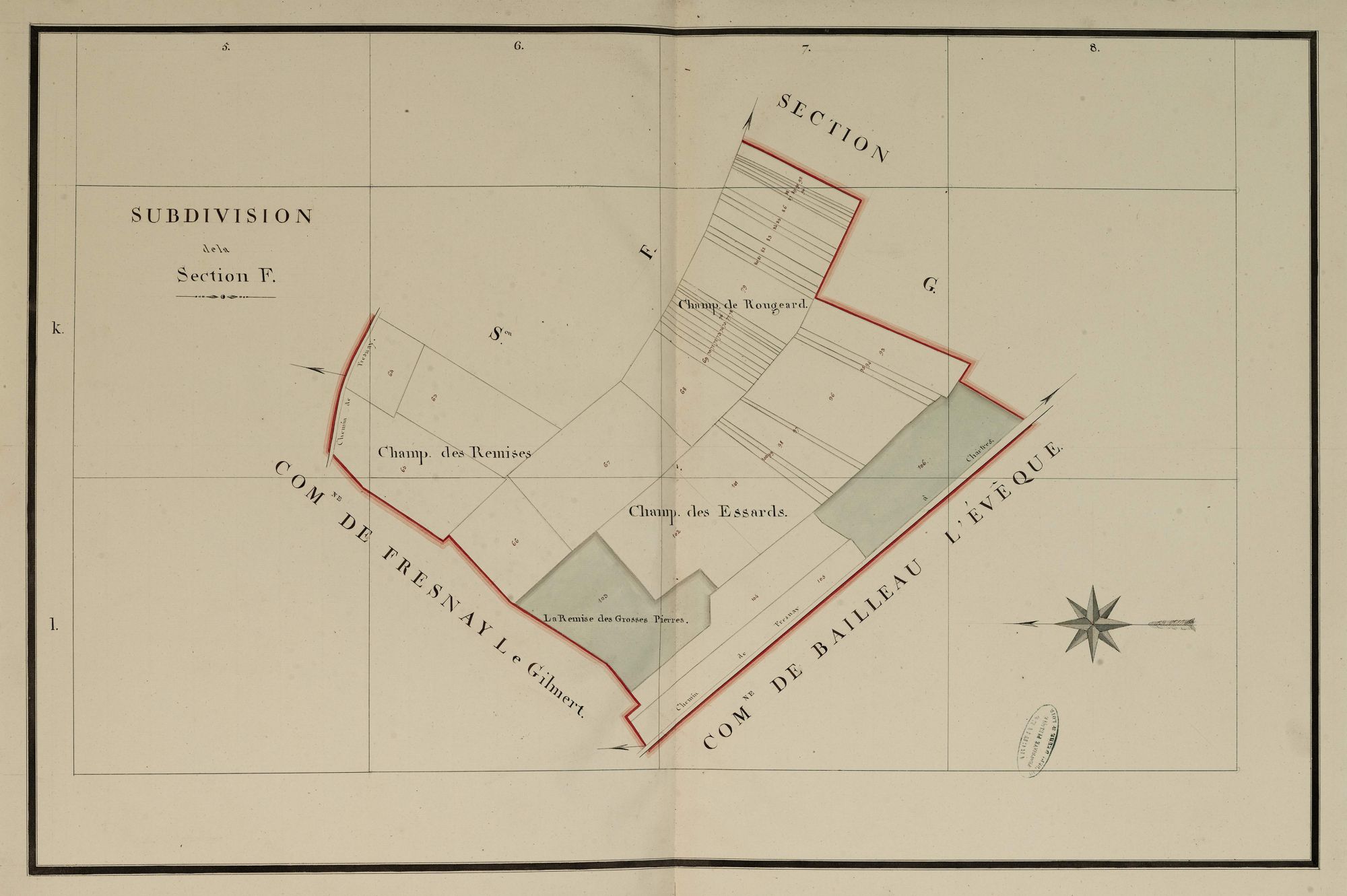 Subdivision de la section F, feuille 2.