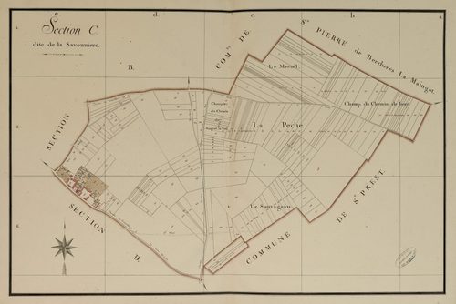 Section C, la Savonnière, en une feuille.